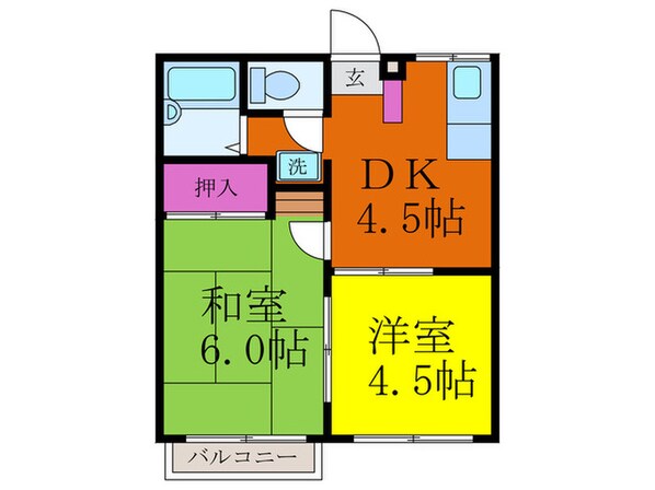 エステートピア橋爪の物件間取画像